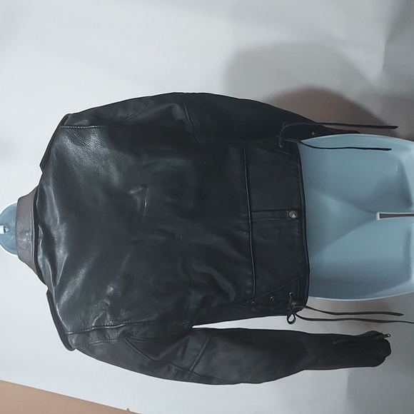 DKNYC Black Leather Jacket - Picture 2 of 3